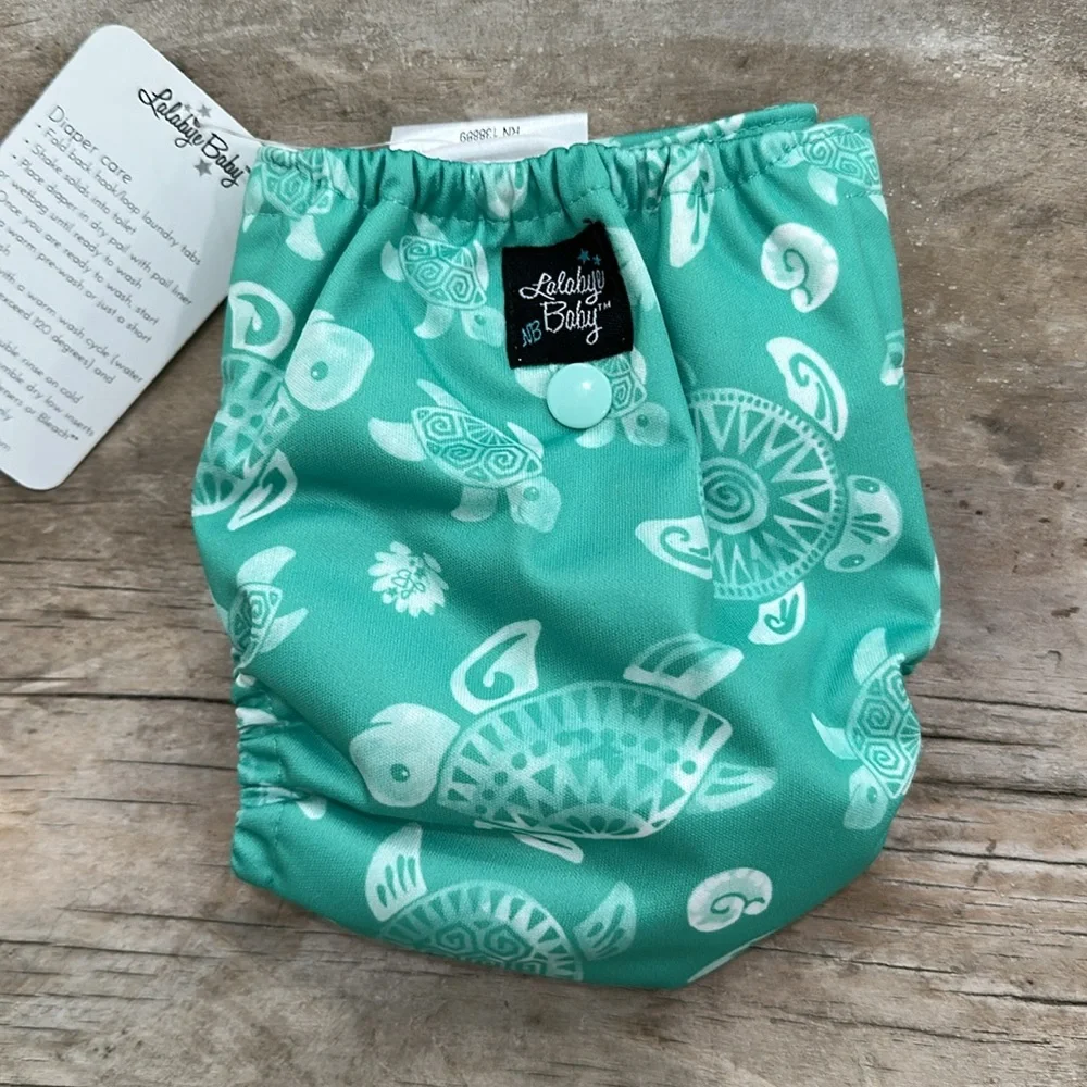 Lalabye Baby, NEWBORN size cloth diapers reusable. Hook and Loop *NEW*